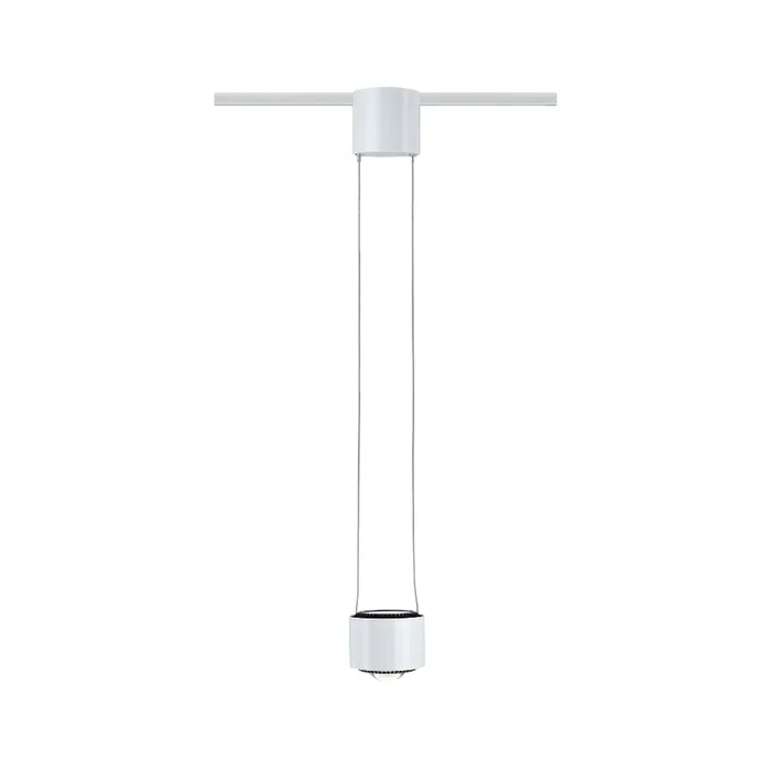 1-Phasen LED Pendelleuchte URAIL ALDAN, Linsenoptik, 230V, 13W 2700K, dimmbar, Schwarz matt / Schwarz