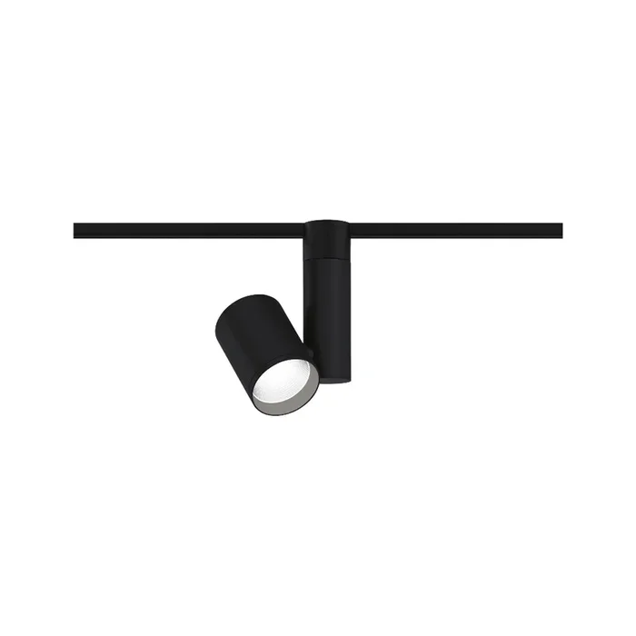 1-Phasen LED Schienenspot URAIL ZEUZ, 230V, 33W 4000K 3680lm 39�, CRi >90, TRIAC dimmbar, Schwarz matt