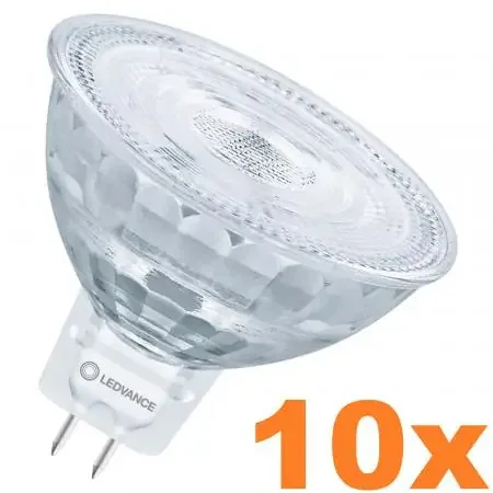 10 Pack Ledvance GU5.3 LED Niedervolt Reflektor Lampe MR16 dimmbar 36° 3.4W wie 20W warmweiß 2700K hohe Farbwiedergabe 90Ra Sichere Zahlung