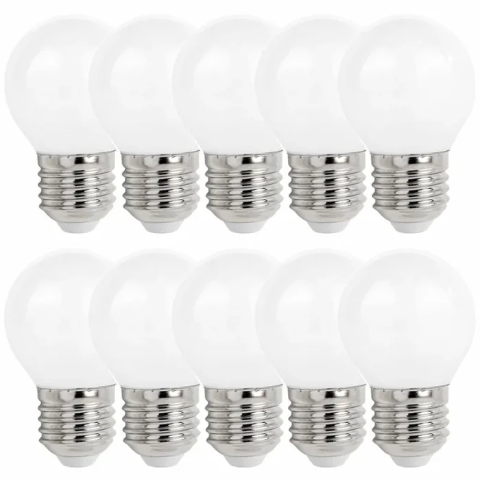 10 x LED Filament Leuchtmittel Tropfen Kugel G45 1W E27 opal 90lm 827 warmweiß 2700K