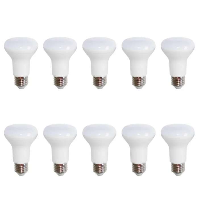 10 x LED Leuchtmittel Reflektor R63 8W = 50W E27 matt warmweiß 2700K flood 120°