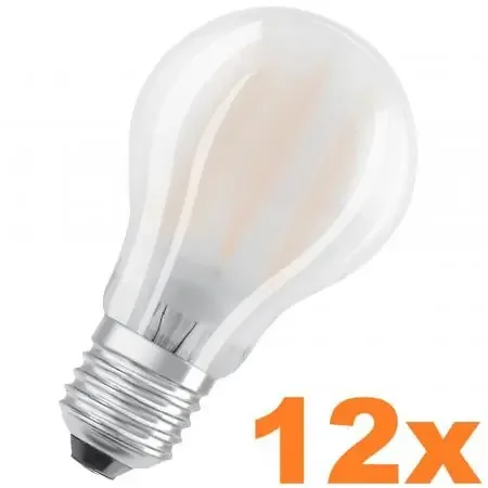 12 Sparset OSRAM E27 Retrofit CLASSIC LED Lampe 6.5W wie 60W 4000K neutralweißes Licht Sichere Zahlung