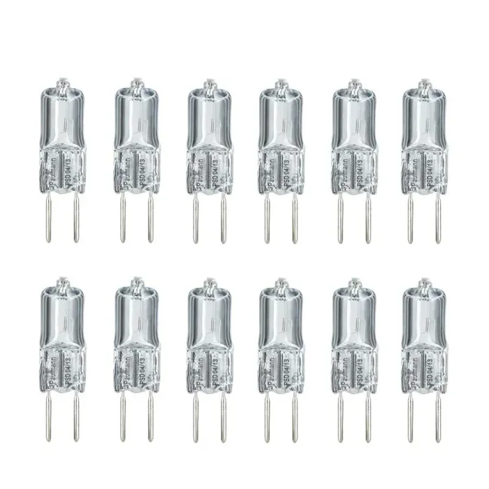 12 x NicePrice Halogen Stiftsockel 50W GY6,35 12V 12mm warmweiß dimmbar