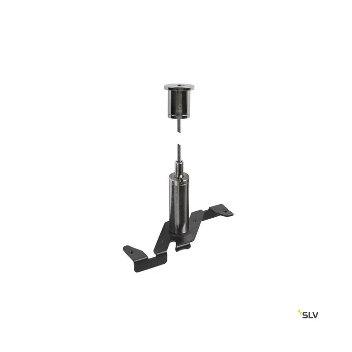 3 m Drahtseil Pendelabhängung, 48V TRACK, schwarz