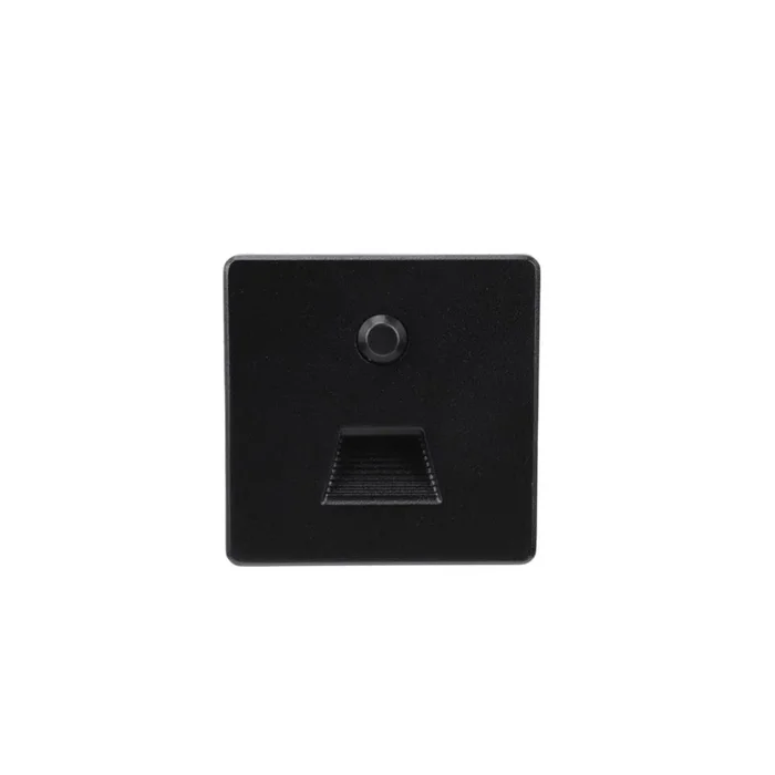 Abdeckung f�r Wandeinbauleuchte ALWAID PRO MOTION, eckig, Dreieck Lichtkegel, IP20, schwarz