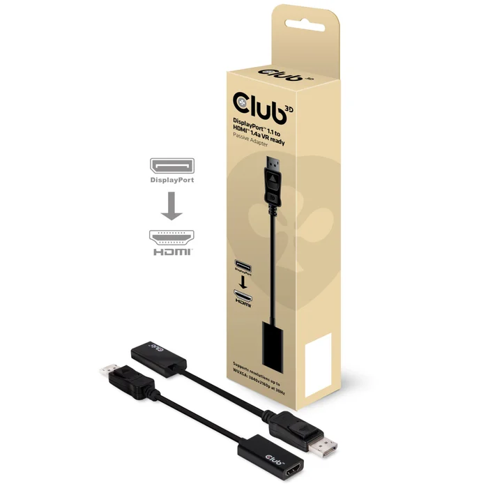 Adapter DisplayPort 1.1 => HDMI 1.4 *Club3D* VR Ready passiv