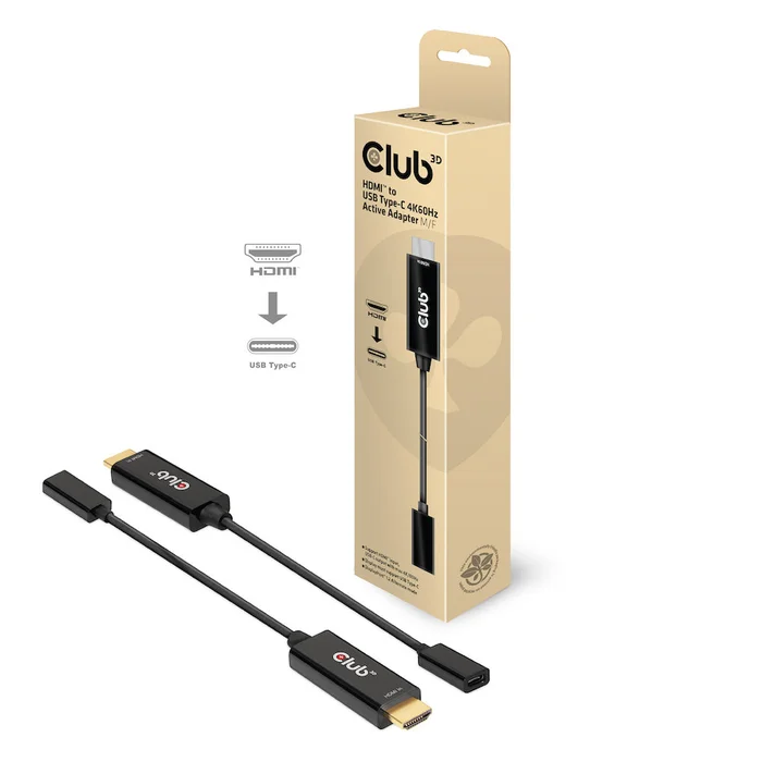 Adapter HDMI => USB C *Club3D* 4K60Hz aktiv