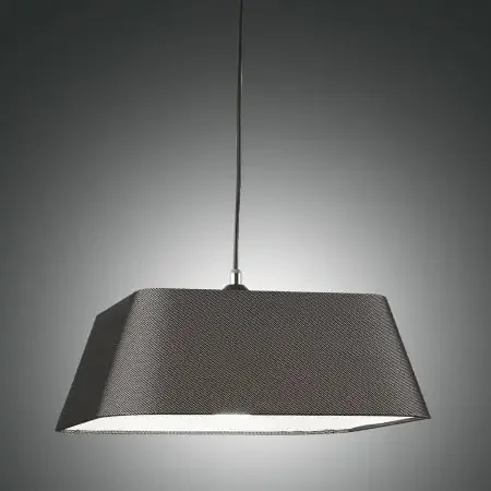 Allegra Imposante italienische Pendelleuchte mit hochwertigem Stoffschirm von Fabas Luce Beliebt