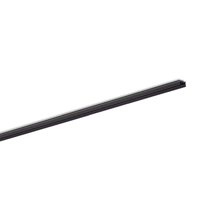 Aluprofil SMALL U FLAT SQUARE B1C1 1M, schwarz, Abdeckung wei� matt