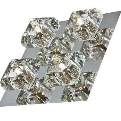 Azzardo AZ0492 Spotleuchte Rubic 4 Top 4x40W | G9 | IP20 – chrom, Glas