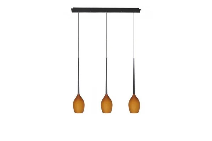 Azzardo AZ2322 Kronleuchter Izza 3 3x50W | E14 | IP20 – Bernstein
