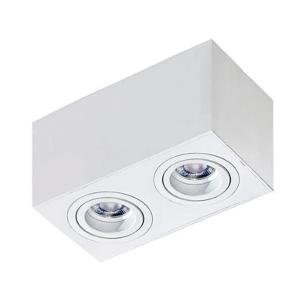Azzardo AZ2826 Spotleuchte Brant 2 Square 2x50W | GU10 | IP20 – weiß