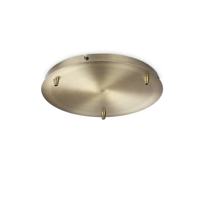 Baldachin, rund, � 30cm, 3-fach, messing