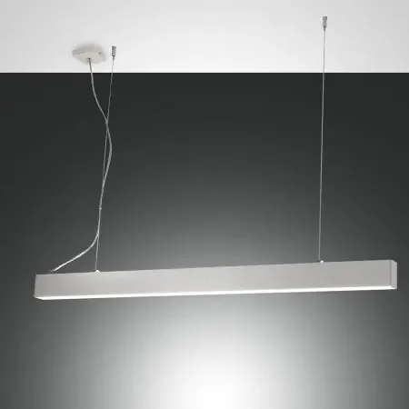 Balkenförmige Next LED Pendelleuchte mit Dimmer in Weiß 142cm mit Ober- & Unterlicht von Fabas Luce Original