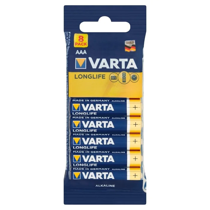 Batterie AAA (LR03) 1.5V *Varta* Longlife – 8-Pack
