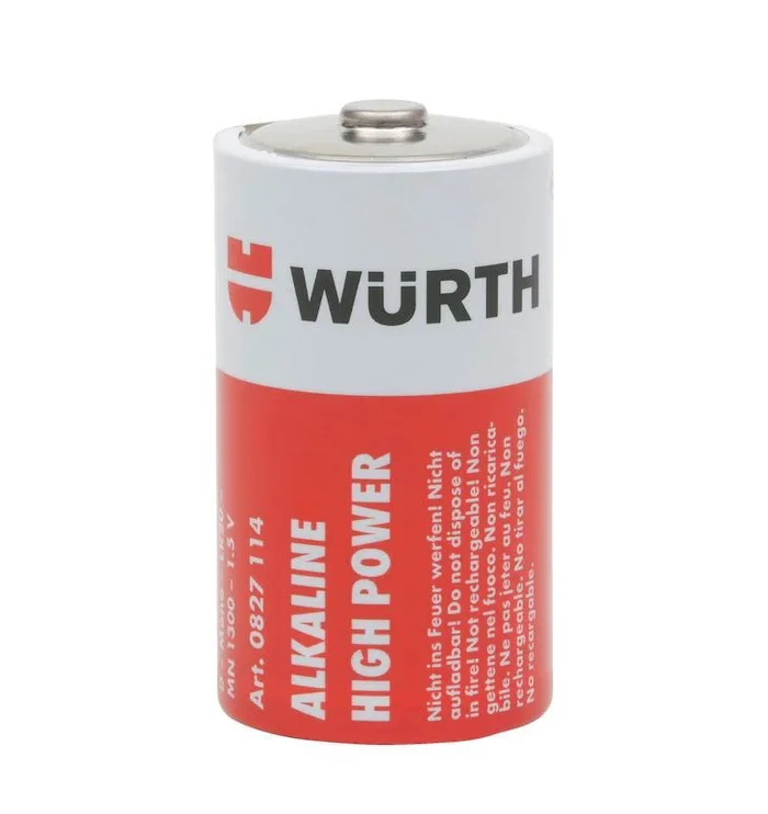 Batterie D (LR20) 1.5V *Würth* High Power – 2-Pack