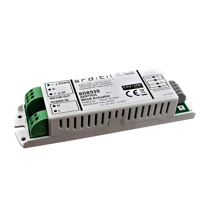Bluetooth-Schaltaktor / Roll-Laden-Steuerung CASAMBI AEBTROL, Einbau. 230V AC, sek. (Motor) max. 345W, f�r 2 externe Taster