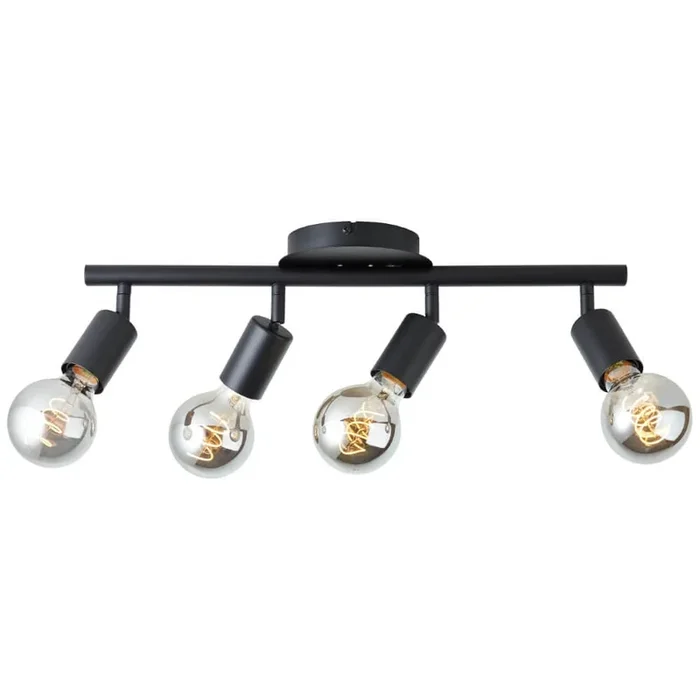 Brilliant – Deckenleuchte mit 4 Leuchten Tiffany Schwarz