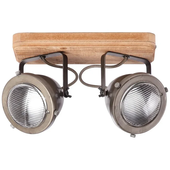 Brilliant – Deckenspot Carmen Wood 2-Licht