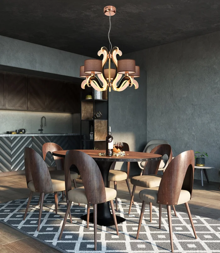 Candellux Ambrosia 5L chandelier E14 D 60cm