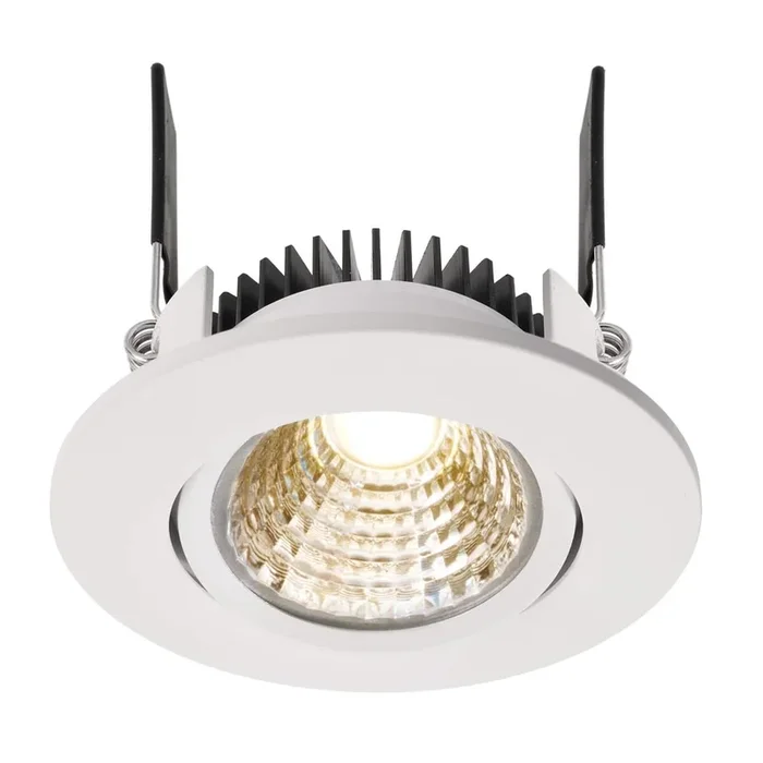 COB68 24V LED 8,5W Deckeneinbauleuchterund weiß Ø8,5 cm 4000K dimmbar