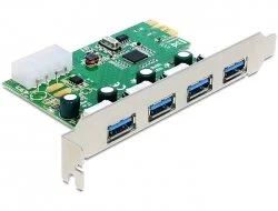Con USB 3.0 – PCI-E Karte – 4 Port *DeLock*