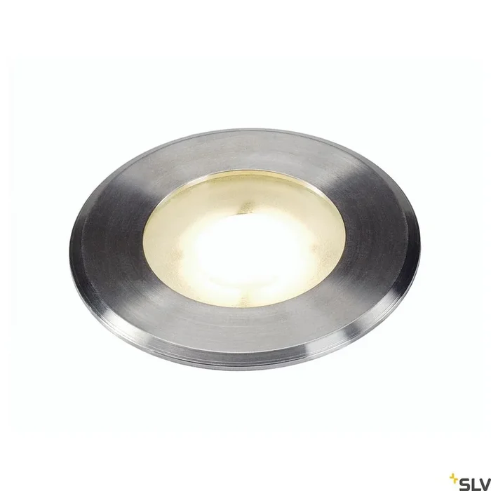 DASAR® FLAT 80, Outdoor Bodeneinbauleuchte, LED, 3000 K, IP67, rund, edelstahl gebürstet, 3,5 W