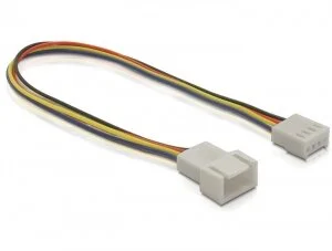 DeLock Kabel Lüfteranschluss 4pin Stecker-Buchse 0,20m