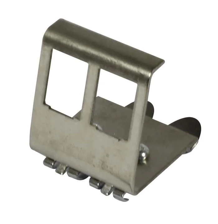Dosen TP, DIN-Rail(Hutschiene), LWL, 2-fach, mit Kupplung, OM3 Multi Mode aqua
