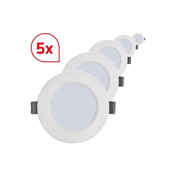 DOTLUX LED-Downlight CIRCLEflat 4W 4000K inkl. Treiber Bundle 5 Stück