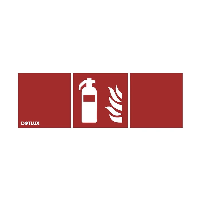 DOTLUX Pictogram Fire Bluis (1 stuk) voor LED Emergency Light Exit Flat (artikel 3649)