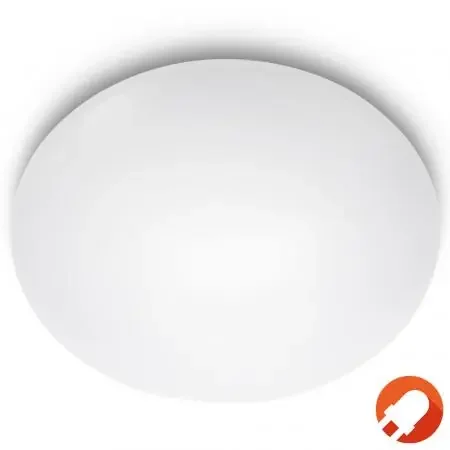 Echt Flur- und Treppenlampe Philips myLiving LED Deckenleuchte Suede 4000K mit hellen 1100lm in Weiß