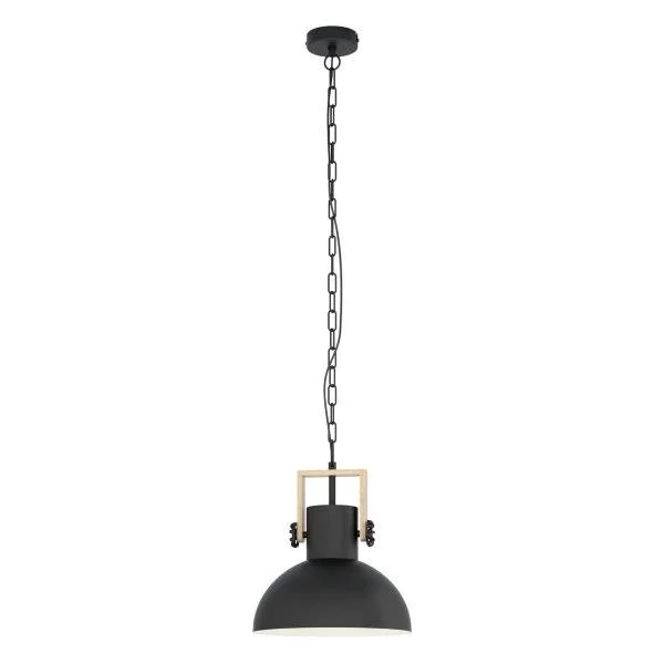 Eglo 43162 Deckenleuchte Lubenham 1 1x28W | E27 – schwarz