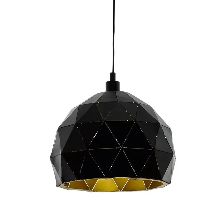 Eglo – Pendelleuchte Roccaforte 30 cm schwarz mit gold