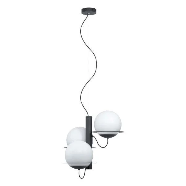 Eglo 98364 Hängelüster Sabalete 3x40W | E27 – schwarz, weiß