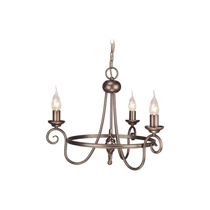 Elstead Lighting HARLECH HR3A-BRONZE Kronleuchter 3x60W/E14