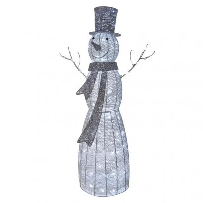 Emos DCFC01 LED-Weihnachtsdekoration – Schneemann 120 LED | 2,8w – kaltweiß, Timer, klar