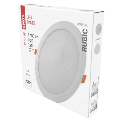EMOS ZD1452 LED Einbauleuchte RUBIC | 24W integrierte LED-Quelle | 2400lm | 4000K