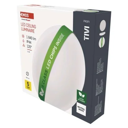 EMOS ZM3407 LED Deckenleuchte TIVI | 11W integrierte LED-Quelle | 1840lm