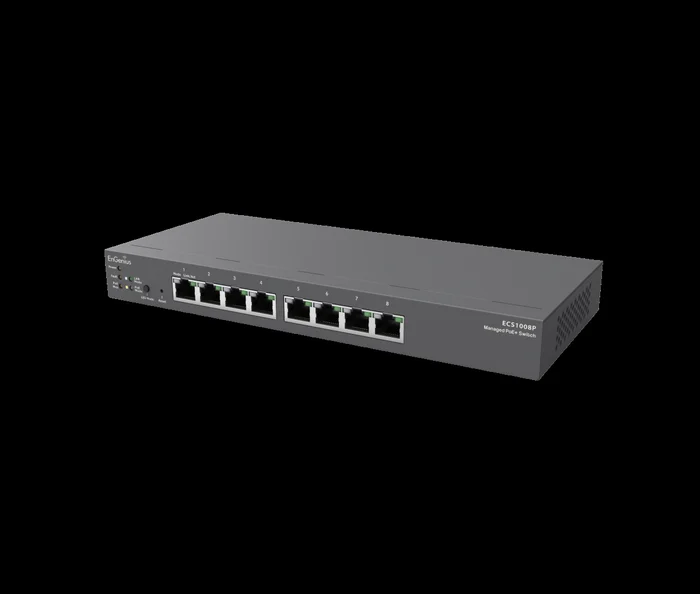 EnGenius Cloud Managed Switch 8-port GbE PoE 55W, L2 , DT, ECS1008P