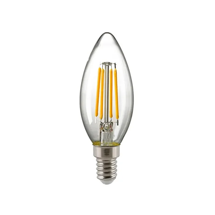 Finale Aktion SIGOR E14 4,5 W LED Kerzenlampe Filament klar Leuchtmittel dimmbar