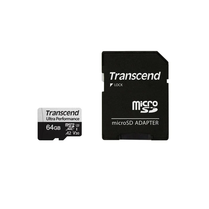 Flash SecureDigitalCard (microSD) 64GB – Transcend 340S