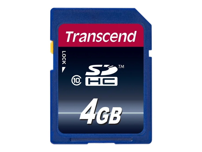 Flash SecureDigitalCard (SD) 4GB – Transcend DHC10