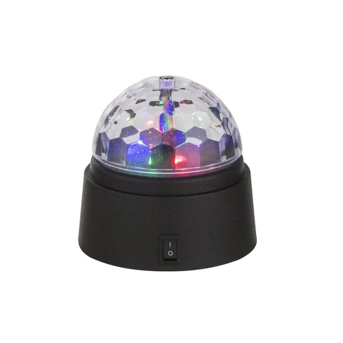 Globo 28014 LED dekorative Tischlampe Disco 6×0,06W – Schalter auf dem Körper, Discoleuchte, ohne Batterien 3xAA