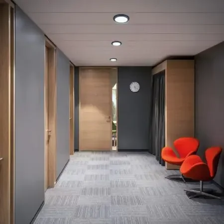 Helestra TAMAO Deckeneinbauleuchte rund in Aluminium mattschwarz IP54 Badezimmer- und Wohnraumbeleuchtung Top-Qualität