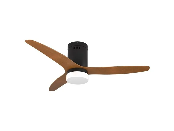 Immax 07142-B LED-Deckenventilator Vento 1x18W | 1500lm | 3000-4000-6000K – schwarz, braun