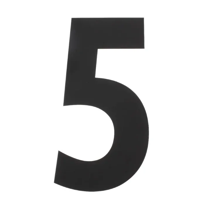 Intersteel – Hausnummer 5 XXL Numbra 50cm schwarz