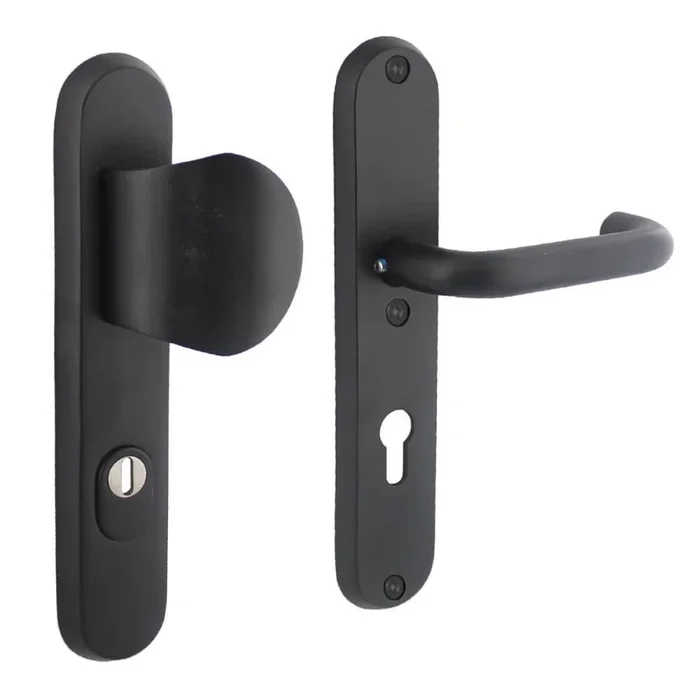 Intersteel – Haustürbeschläge Vurano PC 72mm Kernzugschutz schwarz