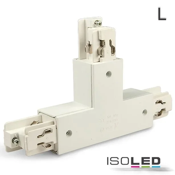 ISOLED 3-Phasen Classic T-Verbinder N-Leiter rechts Schutzleiter links weiß