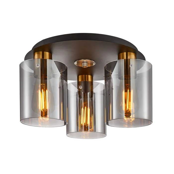 Italux SPL-5581-3SC-BRO-SG Deckenleuchte Sardo | 3x40W E14